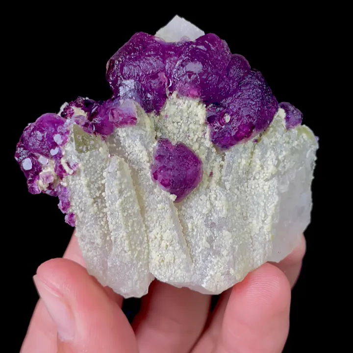 Natural Purple Fluorite and Quartz, Mineral Specimen: Leipingkuang,Chenzhou (60*55*20MM) - image 4