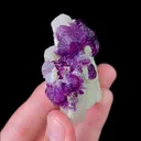 Natural Purple Fluorite and Quartz, Mineral Specimen: Leipingkuang,Chenzhou (60*55*20MM) - image 3