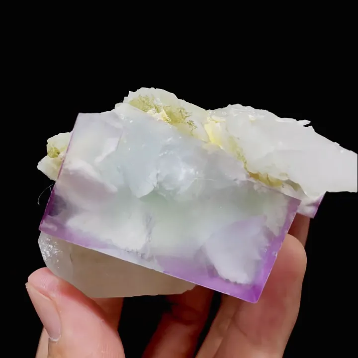 Natural Purple Fluorite and Quartz, Mineral Specimen: Yaogangxian,Hunan (55*70*45MM) - image 5