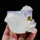 Natural Purple Fluorite and Quartz, Mineral Specimen: Yaogangxian,Hunan (55*70*45MM) - image 4