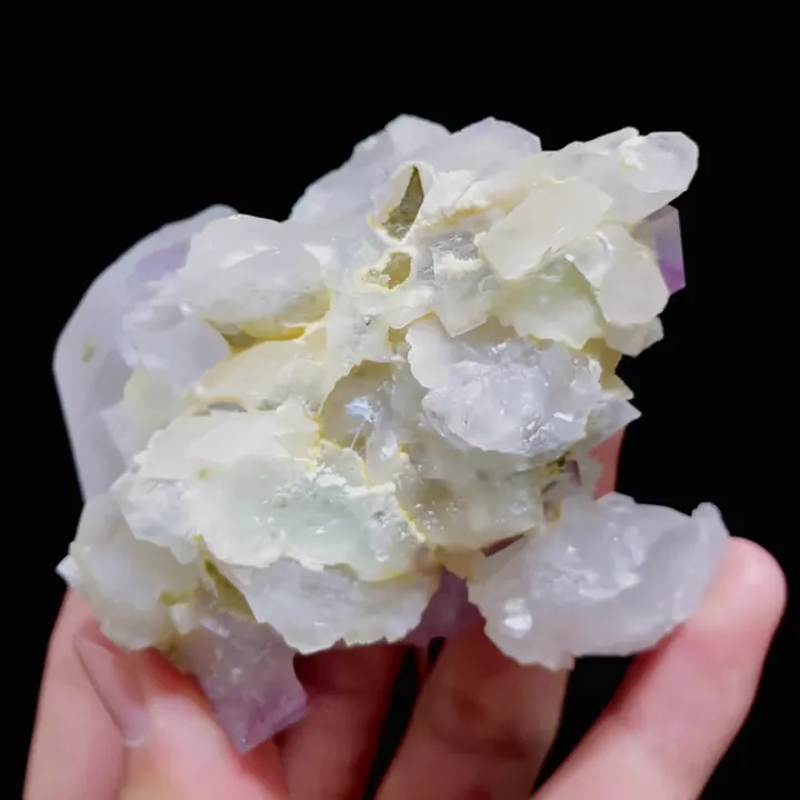 Natural Purple Fluorite and Quartz, Mineral Specimen: Yaogangxian,Hunan (55*70*45MM) - image 6