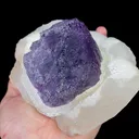 Natural Purple Fluorite and Quartz, Mineral Specimen:Fujian,China (135*115*80MM) - image 3