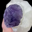 Natural Purple Fluorite and Quartz, Mineral Specimen:Fujian,China (135*115*80MM) - image 4