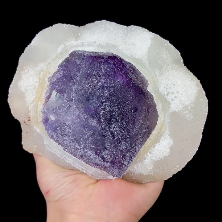 Natural Purple Fluorite and Quartz, Mineral Specimen:Fujian,China (135*115*80MM) - image 5
