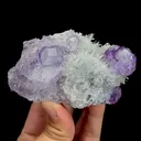 Natural Purple Fluorite and Quartz, Mineral Specimen:Fujian,China (85*35*40MM) - image 6