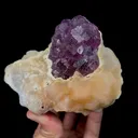 Natural Purple Fluorite and Quartz Mineral Specimen,High Quality Specimen,DEAN,JIANGXI,CHINA(108*97*65mm) - image 1