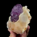 Natural Purple Fluorite and Quartz Mineral Specimen,High Quality Specimen,DEAN,JIANGXI,CHINA(108*97*65mm) - image 2