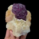 Natural Purple Fluorite and Quartz Mineral Specimen,High Quality Specimen,DEAN,JIANGXI,CHINA(108*97*65mm) - image 3