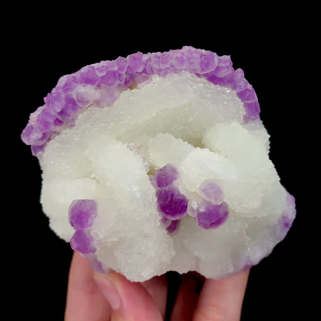 Natural Purple Fluorite and Quartz Mineral Specimen,High Quality Specimen,FUJIAN,CHINA(80*80*65mm) - image 4