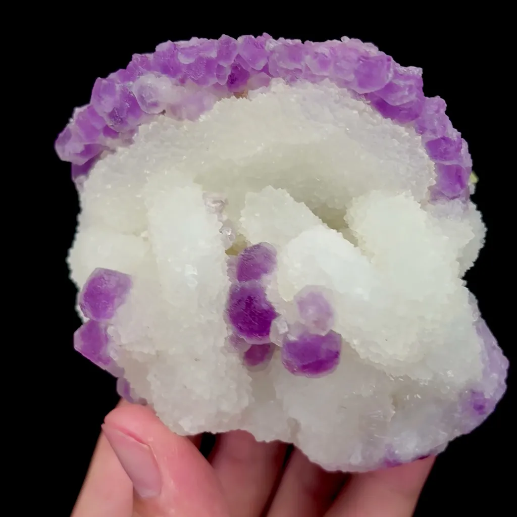 Natural Purple Fluorite and Quartz Mineral Specimen,High Quality Specimen,FUJIAN,CHINA(80*80*65mm) - image 2