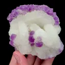 Natural Purple Fluorite and Quartz Mineral Specimen,High Quality Specimen,FUJIAN,CHINA(80*80*65mm) - image 2