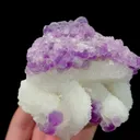 Natural Purple Fluorite and Quartz Mineral Specimen,High Quality Specimen,FUJIAN,CHINA(80*80*65mm) - image 3