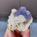Natural Purple Fluorite and Quartz Mineral Specimen,High Quality Specimen,YAO GANG XIAN,HUNAN,CHINA(50*60*30mm) - image 2