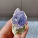 Natural Purple Fluorite and Quartz Mineral Specimen,High Quality Specimen,YAO GANG XIAN,HUNAN,CHINA(50*60*30mm) - image 5