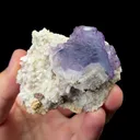 Natural Purple Fluorite and Quartz Mineral Specimen,High Quality Specimen,YAO GANG XIAN,HUNAN,CHINA(50*60*30mm) - image 1