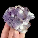 Natural Purple Fluorite and Quartz, Mineral Specimen:Inner Mongolia,China (90*75*50MM) - image 6