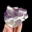 Natural Purple Fluorite and Quartz, Mineral Specimen:Inner Mongolia,China (90*75*50MM) - image 7