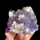 Natural Purple Fluorite and Quartz, Mineral Specimen:Inner Mongolia,China (90*75*50MM) - image 3