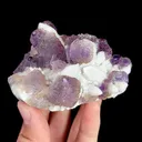 Natural Purple Fluorite and Quartz, Mineral Specimen:Inner Mongolia,China (90*75*50MM) - image 5