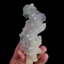 Natural purple Fluorite and Quartz, Mineral Specimen:Shangbao,Hunan (55*120*25MM) - image 5