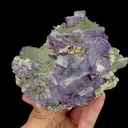 Natural Purple Fluorite and Quartz, Mineral Specimen:Yaogangxian,Hunan (105*90*55MM) - image 5