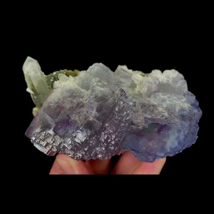 Natural Purple Fluorite and Quartz, Mineral Specimen:Yaogangxian,Hunan (110*55*45MM) - image 7
