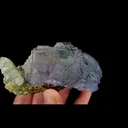 Natural Purple Fluorite and Quartz, Mineral Specimen:Yaogangxian,Hunan (110*55*45MM) - image 4