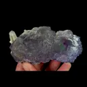 Natural Purple Fluorite and Quartz, Mineral Specimen:Yaogangxian,Hunan (110*55*45MM) - image 2