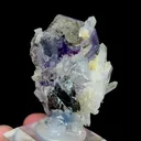 Natural Purple Fluorite and Quartz, Mineral Specimen:Yaogangxian,Hunan (30*25*30MM) - image 3