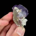 Natural Purple Fluorite and Quartz, Mineral Specimen:Yaogangxian,Hunan (30*40*30MM) - image 3