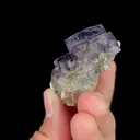 Natural Purple Fluorite and Quartz, Mineral Specimen:Yaogangxian,Hunan (30*40*30MM) - image 2
