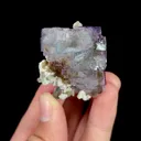 Natural Purple Fluorite and Quartz, Mineral Specimen:Yaogangxian,Hunan (30*40*30MM) - image 1