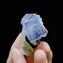 Natural Purple Fluorite and Quartz, Mineral Specimen:Yaogangxian,Hunan (30*45*25MM) - image 3