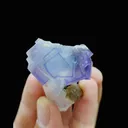 Natural Purple Fluorite and Quartz, Mineral Specimen:Yaogangxian,Hunan (30*45*25MM) - image 4