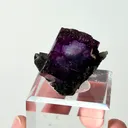 Natural Purple Fluorite and Quartz, Mineral Specimen:Yaogangxian,Hunan (40*35*30MM) - image 3