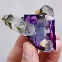 Natural Purple Fluorite and Quartz, Mineral Specimen:Yaogangxian,Hunan (40*50*35MM) - image 2