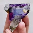 Natural Purple Fluorite and Quartz, Mineral Specimen:Yaogangxian,Hunan (40*50*35MM) - image 4