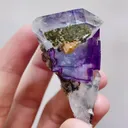 Natural Purple Fluorite and Quartz, Mineral Specimen:Yaogangxian,Hunan (40*50*35MM) - image 5