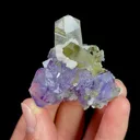 Natural Purple Fluorite and Quartz, Mineral Specimen:Yaogangxian,Hunan (45*45*25MM) - image 5
