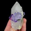 Natural Purple Fluorite and Quartz, Mineral Specimen:Yaogangxian,Hunan (45*60*30MM) - image 2