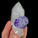 Natural Purple Fluorite and Quartz, Mineral Specimen:Yaogangxian,Hunan (45*60*30MM) - image 5