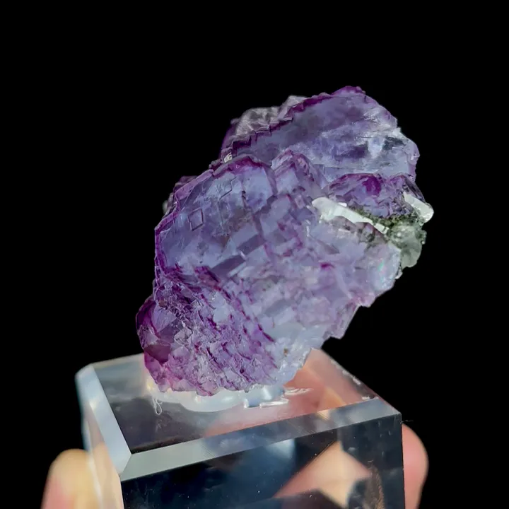Natural Purple Fluorite and Quartz, Mineral Specimen:Yaogangxian,Hunan (65*30*40MM) - image 4