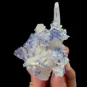 Natural Purple Fluorite and Quartz, Mineral Specimen:Yaogangxian,Hunan (85*55*85MM) - image 2
