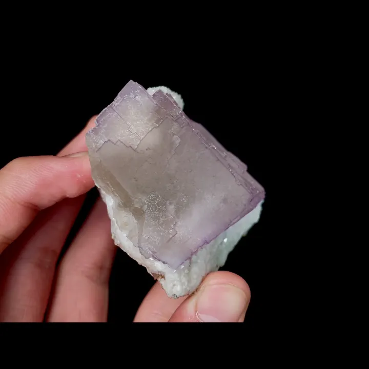 Natural Purple Fluorite and Quartz, Mineral Specimen:Yaogangxian,Hunan (90*50*40MM) - image 4