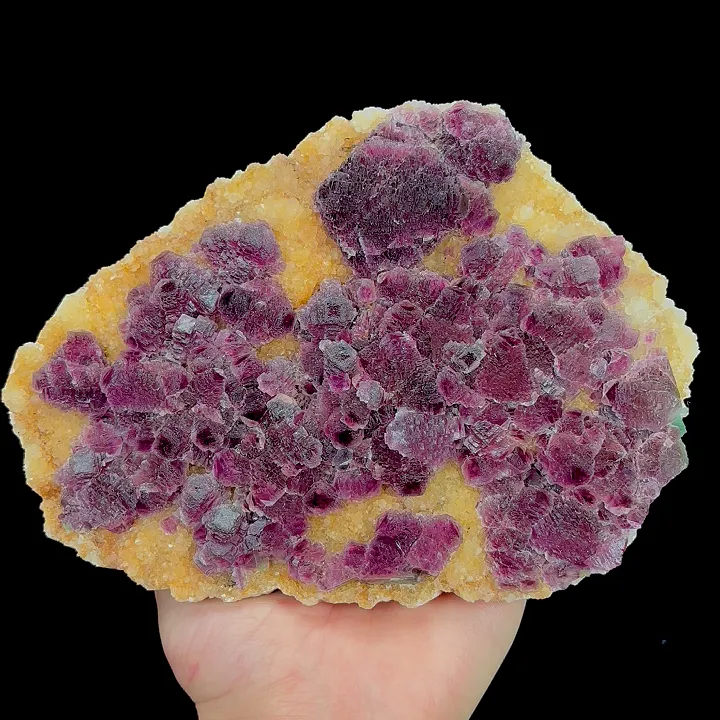 Natural Purple Fluorite and Quartz, Mineral Specimen:Zhejiang,China (180*130*60MM) - image 5