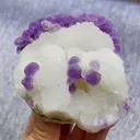 Natural Purple Fluorite and Quartz Symbiosis comes from Fujian,China 80*80*65MM - image 1