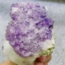Natural Purple Fluorite and Quartz Symbiosis comes from Fujian,China 80*80*65MM - image 4