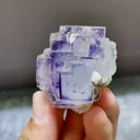 Natural Purple Fluorite and Quartz Symbiosis comes from Yaogangxian,Hunan 40*55*35MM - image 2
