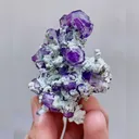 Natural Purple Fluorite and Quartz Symbiosis comes from Yindu,Inner Mongolia 50*60*20MM - image 2