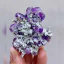 Natural Purple Fluorite and Quartz Symbiosis comes from Yindu,Inner Mongolia 50*60*20MM - image 5